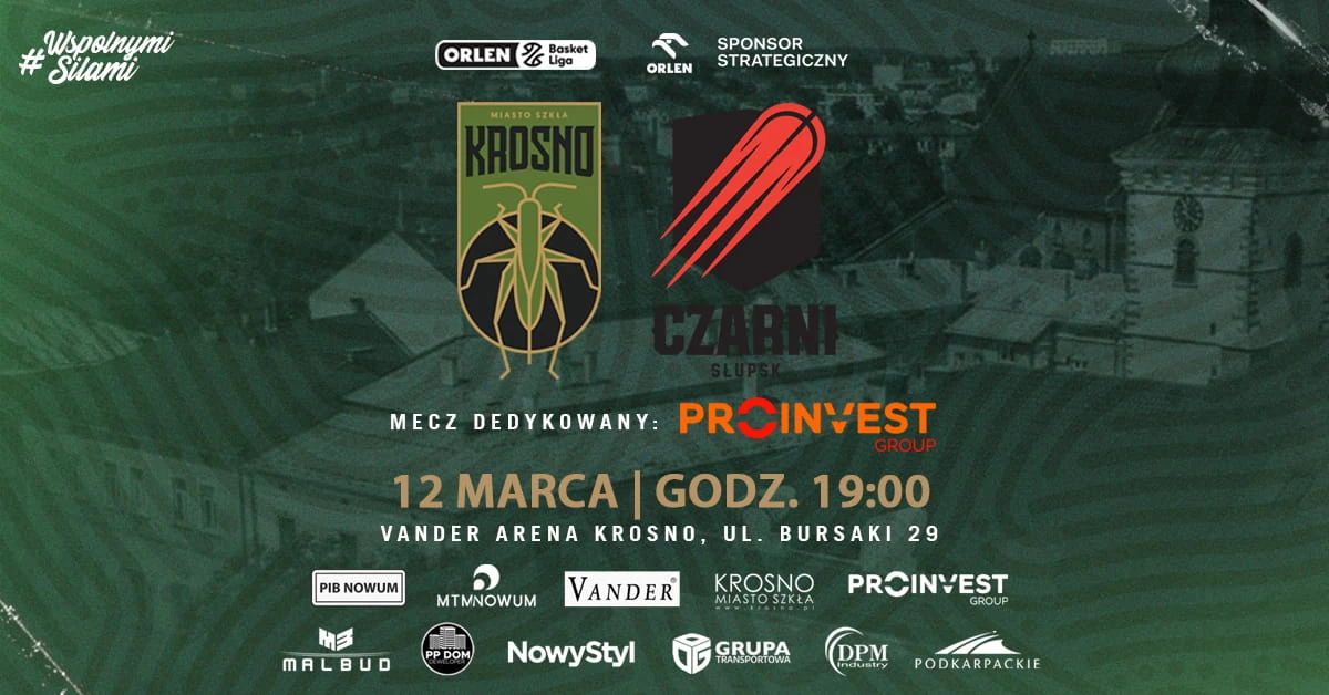 Miasto Szkła Krosno vs Energa Czarni Słupsk